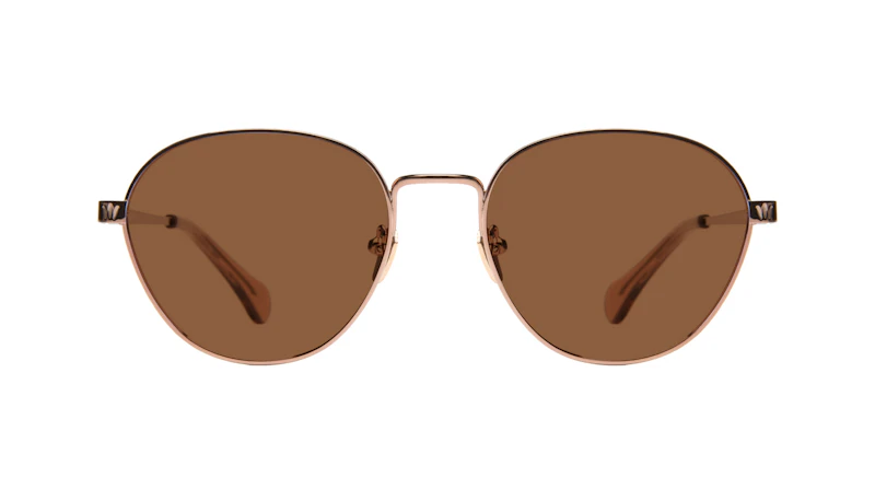 Affordable Fashion Glasses Round Sunglasses Women Brace Rose Gold