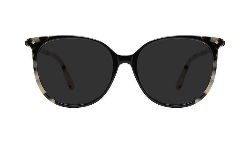 Affordable Fashion Glasses Round Sunglasses Women Area Ebony Granite