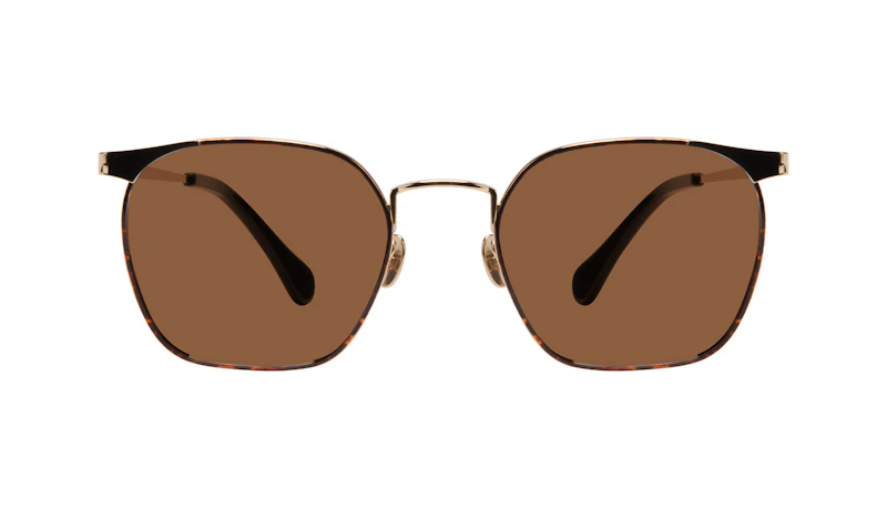 Affordable Fashion Glasses Square Sunglasses Women Artsy Gold Tort