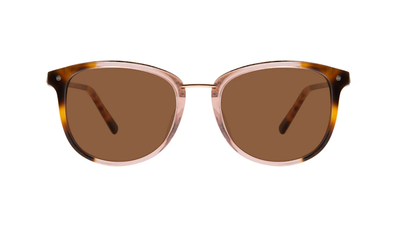 Affordable Fashion Glasses Square Round Sunglasses Women Bella Rose Tort