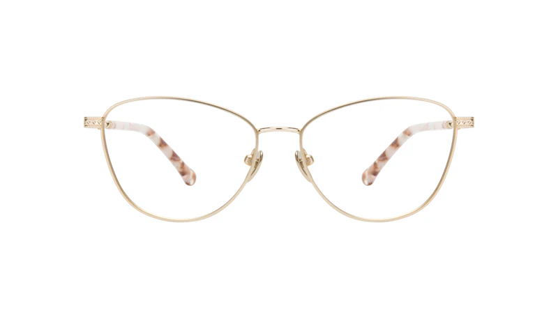 Affordable Fashion Glasses Cat Eye Eyeglasses Women Bow Golden Quartz