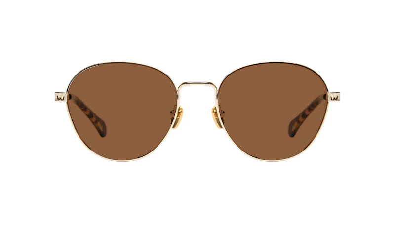 Affordable Fashion Glasses Round Sunglasses Women Brace Gold