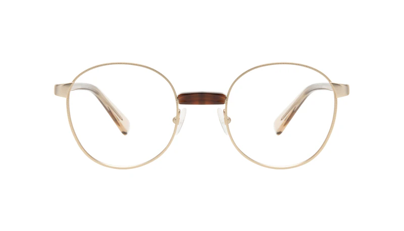 Lunettes tendance Ronde Lunettes de vue Femmes Curious Gold