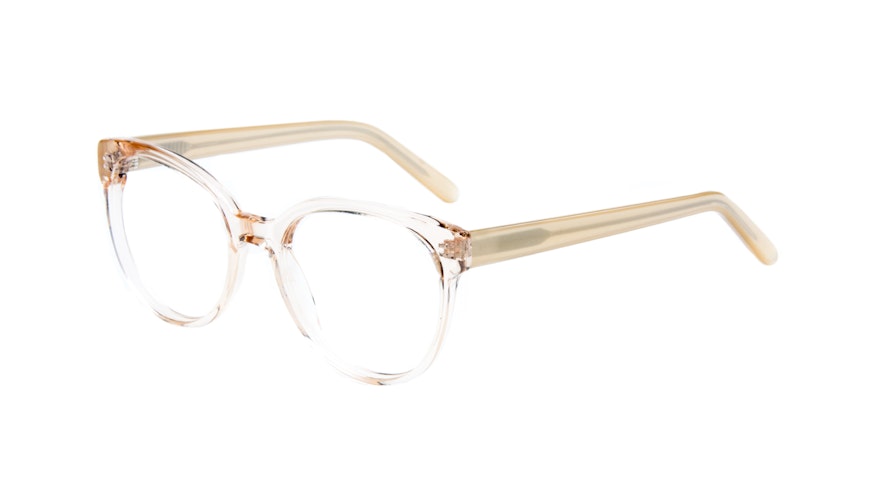 Affordable Fashion Glasses Cat Eye Round Eyeglasses Women Eclipse Blond Metal Tilt