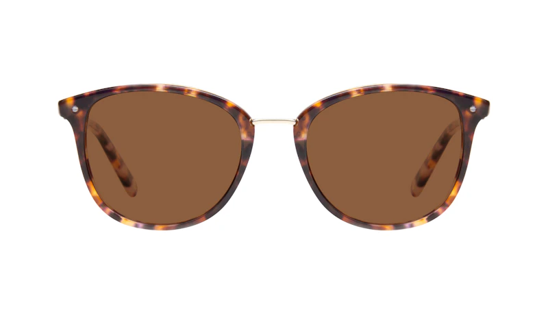 Affordable Fashion Glasses Square Round Sunglasses Women Bella Dark Tortoise