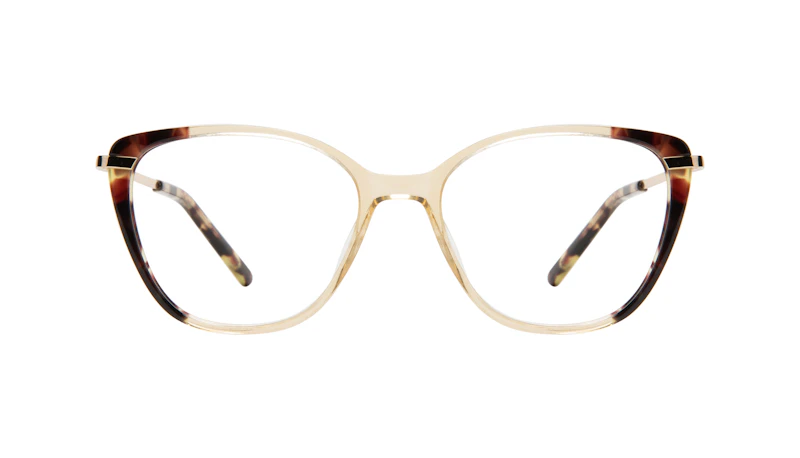 Lunettes tendance Rectangle Carrée Lunettes de vue Femmes Illusion Golden Tort
