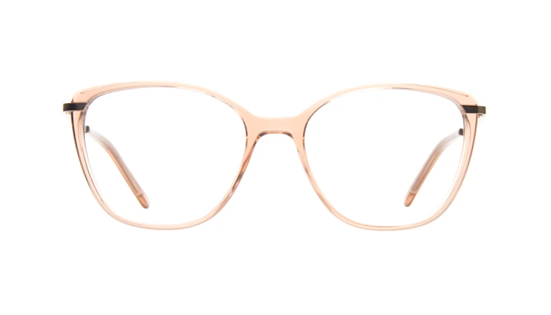 Affordable Fashion Glasses Rectangle Square Eyeglasses Women Illusion Rose