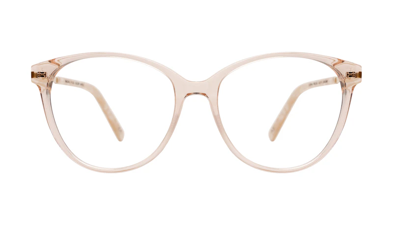 Lunettes tendance Oeil de chat Lunettes de vue Femmes Imagine II Plus Golden Marble