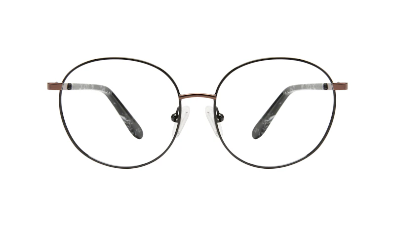 Affordable Fashion Glasses Round Eyeglasses Women Joy Petite Black Copper