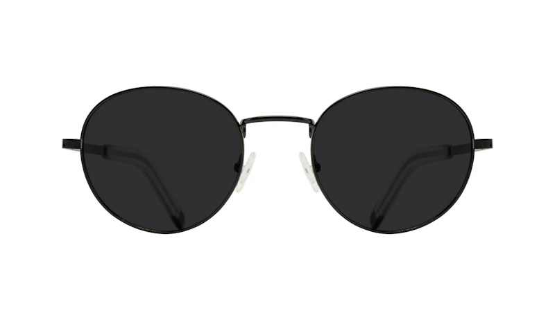 Affordable Fashion Glasses Round Sunglasses Men Lean XL Black