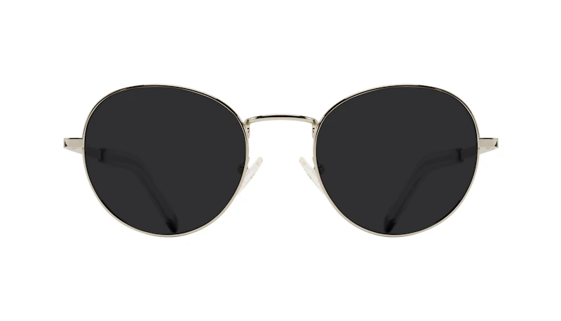 Affordable Fashion Glasses Round Sunglasses Men Lean XL Silver