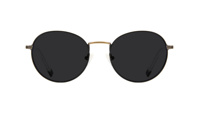 Affordable Fashion Glasses Round Sunglasses Men Lean Dark Brass