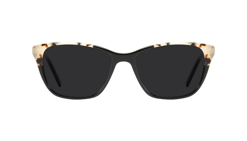 Affordable Fashion Glasses Cat Eye Sunglasses Women Myrtle Petite Ebony Granite