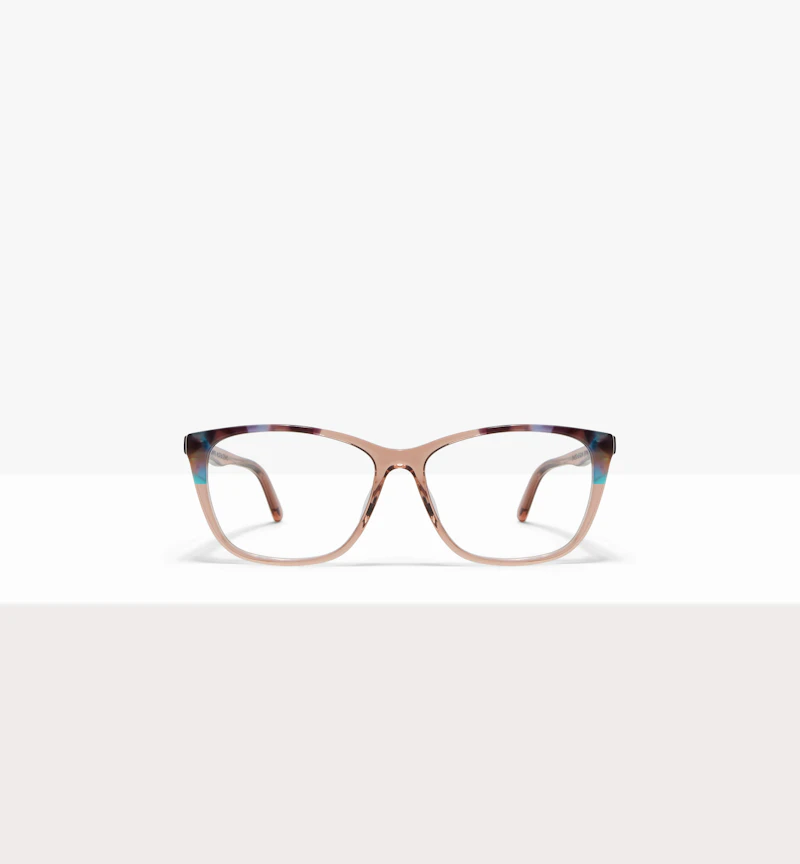Lunettes tendance Oeil de chat Rectangle Lunettes de vue Femmes Myrtle Rose Dazzling