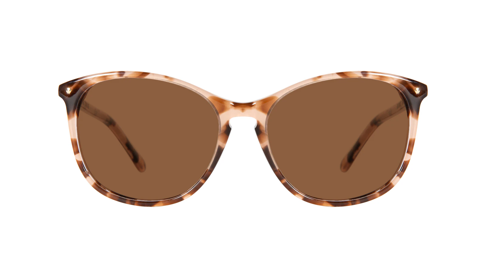 Affordable Fashion Glasses Round Sunglasses Women Nadine Petite Pink Tortoise