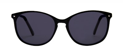 Affordable Fashion Glasses Rectangle Square Round Sunglasses Women Nadine Pitch Black Front Affordable Fashion Glasses Rectangle Square Round Sunglasses Women Nadine Pitch Black Front