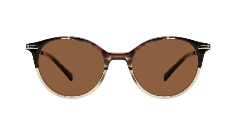 Affordable Fashion Glasses Round Sunglasses Women One Golden Tort