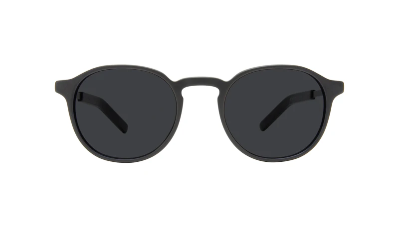 Affordable Fashion Glasses Round Sunglasses Men Prime XL Matte Black