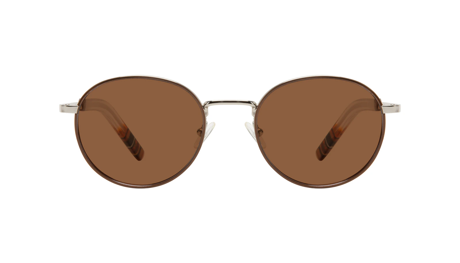 Affordable Fashion Glasses Round Sunglasses Men Reach Brown Steel