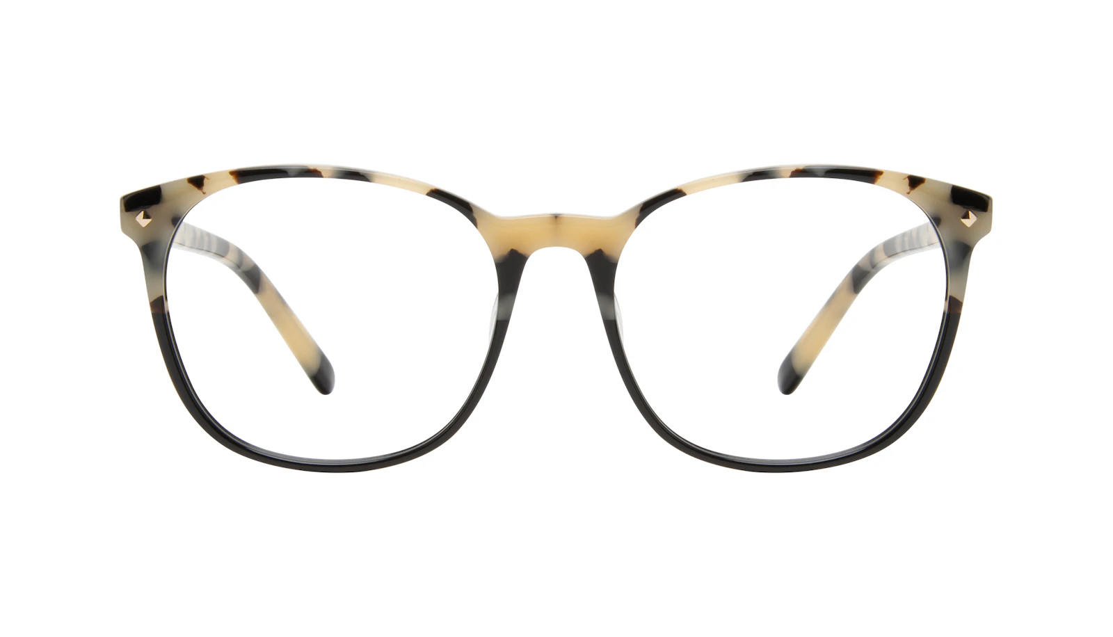 Lunettes tendance Ronde Lunettes de vue Femmes Revive Ebony Granite