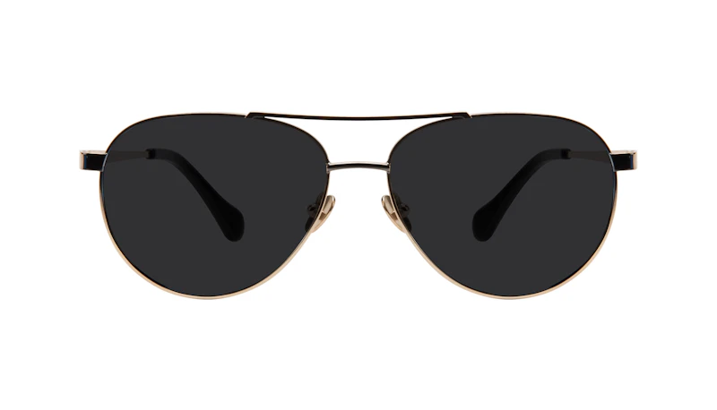 Affordable Fashion Glasses Aviator Sunglasses Women Boyfriend Deep Gold