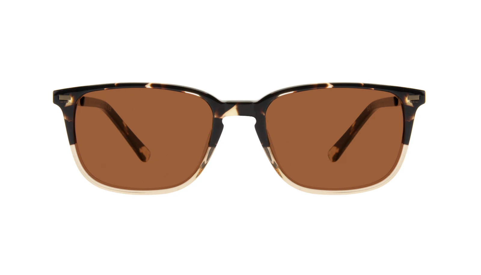 Affordable Fashion Glasses Rectangle Sunglasses Men Sharp Golden Tortoise