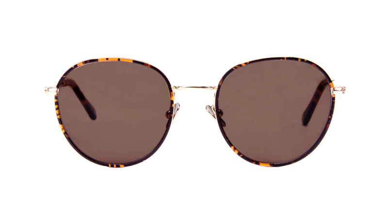 Affordable Fashion Glasses Aviator Round Sunglasses Women Subrosa Fauve