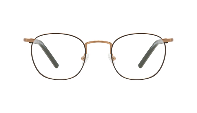 Affordable Fashion Glasses Round Eyeglasses Men Trail Dark Brass
