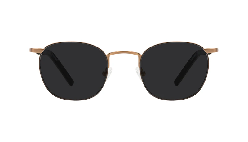 Affordable Fashion Glasses Round Sunglasses Men Trail Dark Brass