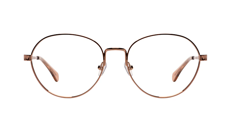 Lunettes tendance Ronde Lunettes de vue Femmes Brace Plus Rose Gold