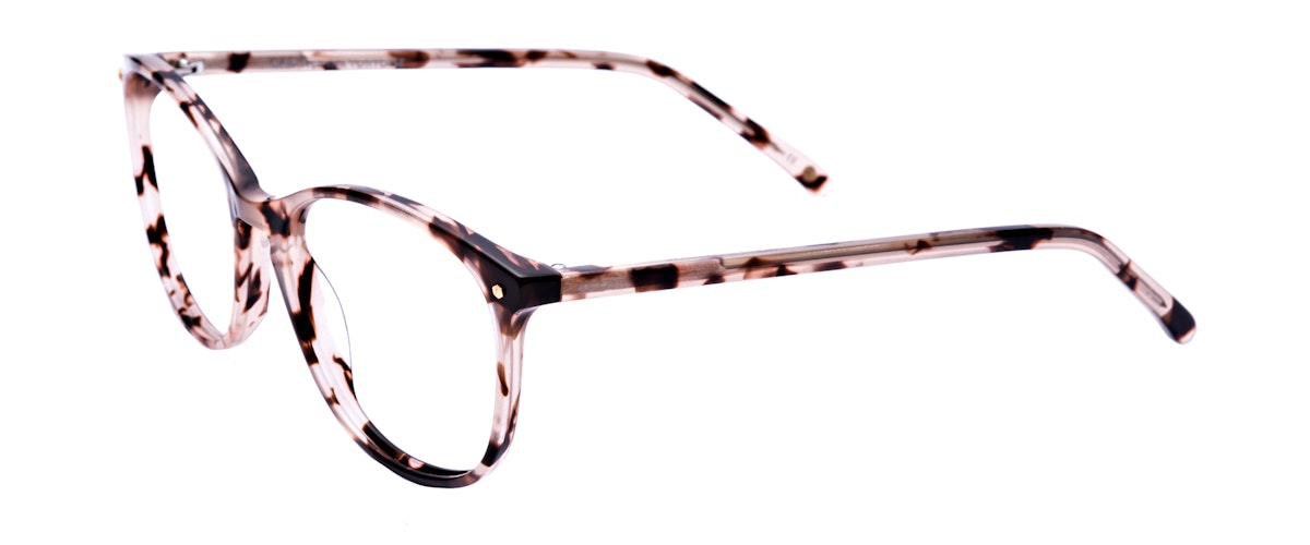 fashion eyeglasses women rectangle brown tortoise beige pink nadine 15286 angled