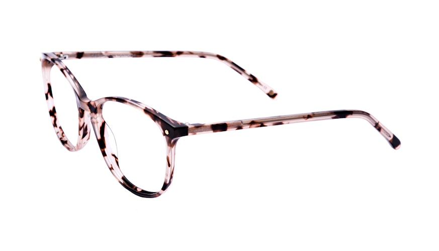 fashion eyeglasses women rectangle brown tortoise beige pink nadine 15286 angled