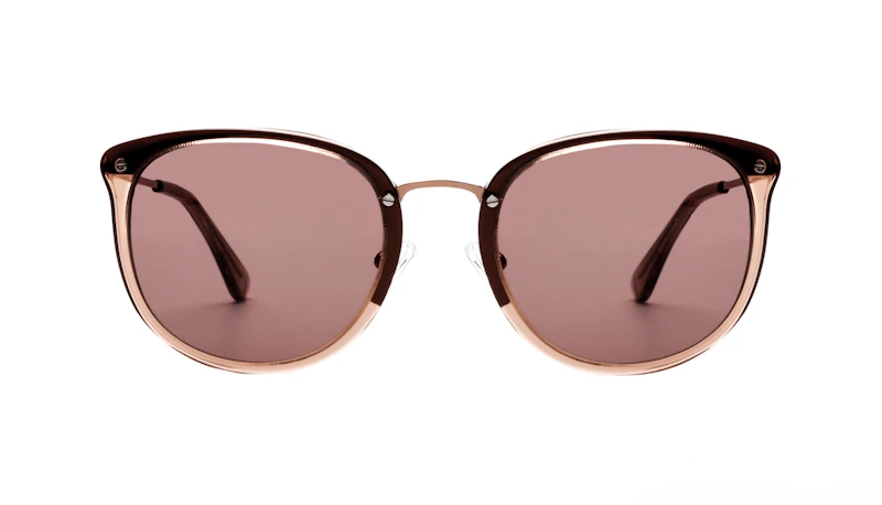 Affordable Fashion Glasses Square Round Sunglasses Women Amaze Rose